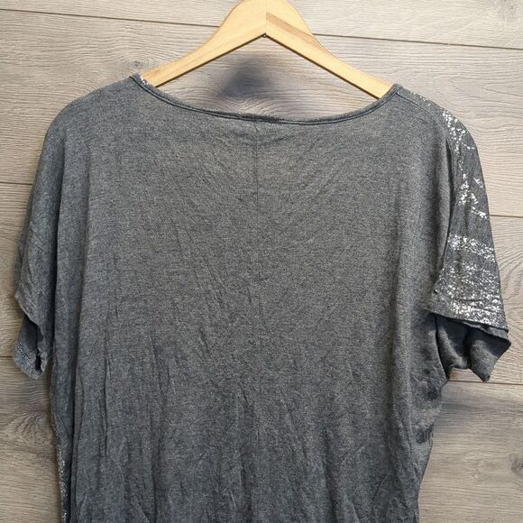 Free Kisses Plus Size Short Sleeve Blouse Ruched Sides Woman's 2X - Picture 7 of 10